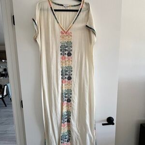 Embroidered Beach Coverup
